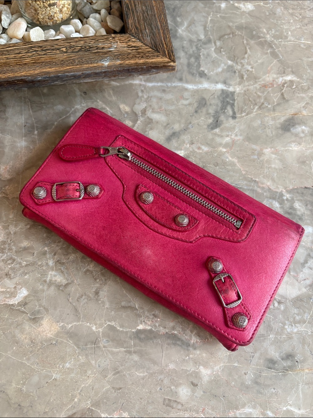 Balenciaga Leather buckle Wallet